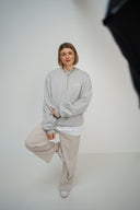 Grauer Sweater Soul Statement